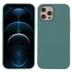 Coque en silicone, antichoc vert sapin pour votre Apple iPhone 12/12 Pro 6.1 pouces