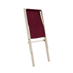 Inside 75 Fauteuil futon BOOGIE hêtre massif coloris bordeaux