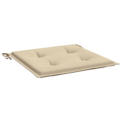 Acheter vidaXL Coussins de chaise jardin lot de 6 beige 40x40x3cm tissu oxford