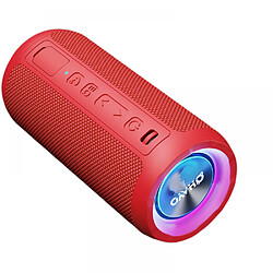 General Haut-parleur Bluetooth portable amélioré avec un son puissant de 16 W, XBass exceptionnel, égaliseur de livre audio, 16 heures de lecture, étanche IPX6, couplage Bluetooth 5.0 TWS, haut-parleur portable pour le camping à la plage (rouge) 