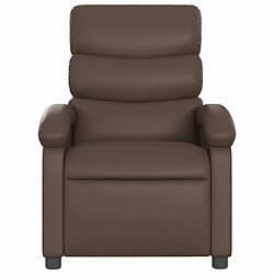 Acheter Maison Chic Fauteuil de massage inclinable,Fauteuil luxe de relaxation Marron Similicuir -MN17600