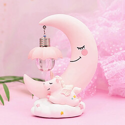 Yonis Lampe Nuit Romantique Dessin Animé Lune Cadeau Noël Anniversaire Enfant