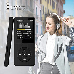 Universal Lecteur MP3 8GB avec casque, haut-parleur de livre électronique, lecteur de musique DAP avec enregistrement d'écran, lecteur MP3 HiFi, lecteur MP3 audio et lecteur FM radio. pas cher