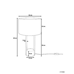 Avis Beliani Lampe à poser REMUS Métal Blanc