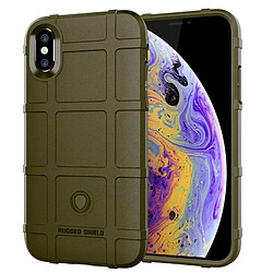 Wewoo Coque TPU antichoc à couverture totale pour iPhone XS (Vert)