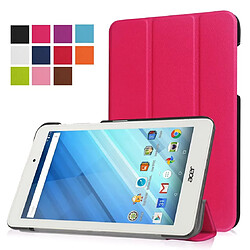 Xeptio Housse Acer Iconia One 8 B1-850 Style Cuir rose avec Stand - Etui coque de protection