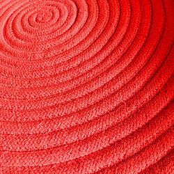 Avis Thedecofactory TAM TAM - Tapis en coton réversible effet cordage rouge diam.70