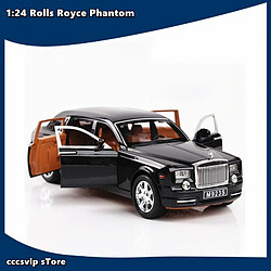 Universal 1: 24 Rouleau Royce Phantom Métal Voiture Jouet Alliage Voiture Moulée sous pression et Voiture Jouet Modèle de Voiture pour Enfants Jouet | Voiture Jouet Moulée sous pression (Noir)