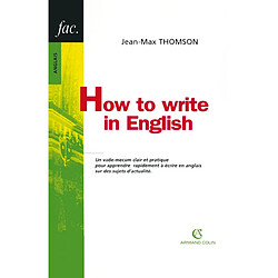 How to write in English