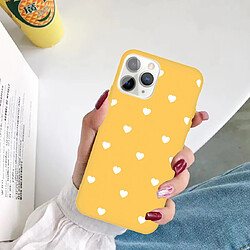 Acheter Wewoo Coque Pour iPhone 11 Pro Plusieurs Coeurs d'Amour Motif Coloré Givré TPU Téléphone Housse de Protection Jaune