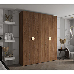 Abiks Meble Armoire Inova 4 À Portes Battantes 236,7/200/47 4 Portes (marron/d’oro)