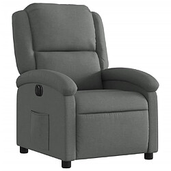 Avis vidaXL Fauteuil inclinable électrique Gris foncé Tissu