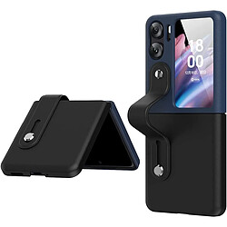 Xeptio Coque protection pour OPPO Find N2 Flip 5G noire /bleue Antichoc