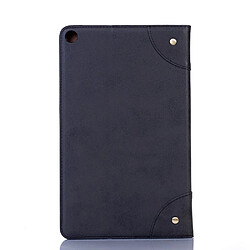 Etui en PU rétro noir avec support pour votre Samsung Galaxy Tab A 10.1 (2019) T510/T515