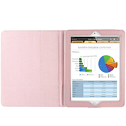 Wewoo Smart Cover rose pour iPad 2 / 3 / 4 Cuir Litchi Texture pliant de haute qualité avec Sleep / Wake-up & fonction de support