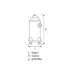 Sidamo Aspirateur eau et poussières inox 1200 w 30 l