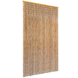 vidaXL Rideau de porte contre insectes Bambou 120 x 220 cm