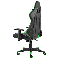 Acheter Maison Chic Chaise de jeu, Chaise gaming pivotante, Fauteuil gamer d'ordinateur,Chaise de Bureau Vert PVC -GKD78993