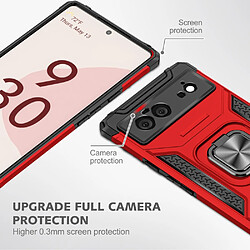 Coque en TPU anti-chocs avec béquille, rouge pour votre Google Pixel 6