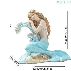 Avis Universal Aquarium style méditerranéen décoration sirène princesse statue famille chambre bureau décoration résine sirène décoration nordique cadeaux | Décorations