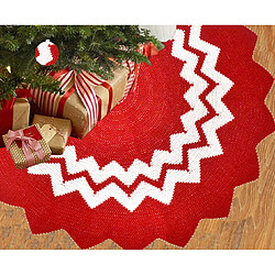 Avis Jupe d'arbre de Noël C201 122cm Tapis d'arbre de Noël en acrylique Tablier de Noël Tablier Décoration