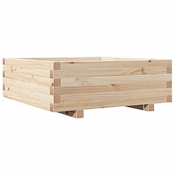 vidaXL Jardinière 70x70x26,5 cm bois de pin massif