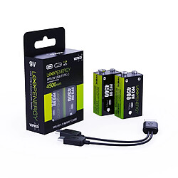 Verico Loop Energy 2-Pack 9V Block-Akku Li-Ion 500 mAh