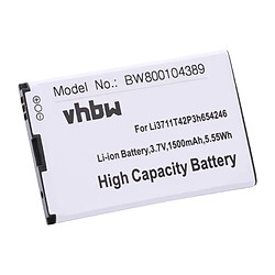 vhbw batterie 1500mAh pour Smartphone, téléphone, portable B-Mobile BT001W, WiFi, BM-MF30, MF30.