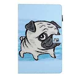 Etui en PU Animal Series porte-cartes shar pei pour votre Samsung Galaxy Tab A 10.5 (2018) T590 T595 T597