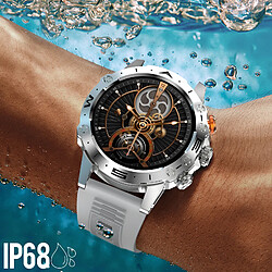 Avis Hoco Hoko Montre connectée Bluetooth Sport Boitier Antichoc Etanche IP68 Y20 Argent