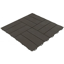 ArtPlast Dalle clipsable jardin finition "Italie" - Marron