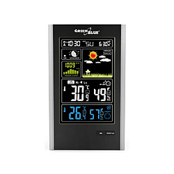 Station météo sans fil DCF avec phase de lune USB GreenBlue GB520