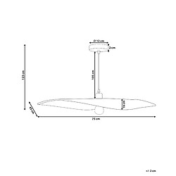 Avis Beliani Lampe suspension GALANA Bambou Bois clair