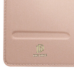 Dux Ducis Étui pour Samsung Galaxy S24 Clapet Porte-carte Support Vidéo Rose Champagne