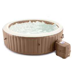 Intex Pure spa sahara 8 places rond - bulles, système anti-tartre pas cher