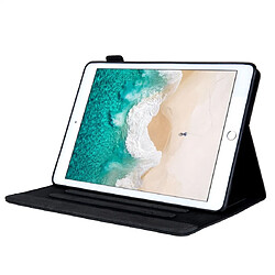 Wewoo Housse Étui Coque Etui à rabat horizontal en cuir de style affaires pour iPad de 10,2 po avec supportfente carte et cadre photo et fonction veille / réveil noir pas cher