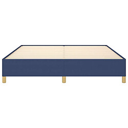 Acheter vidaXL Cadre de lit sans matelas bleu 180x200 cm tissu