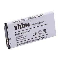 vhbw Li-Ion Batterie 2100mAh (3.8V) pour téléphone, smartphone Samsung Galaxy S5 Dx, S5 Mini, SM-G800F, SM-G800H comme Samsung EB-BG800BBE.