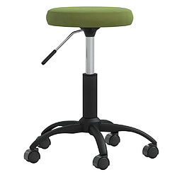 vidaXL Chaise de salle à manger Vert clair Velours