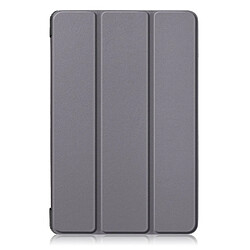 Etui en PU triple pli avec support gris pour votre Samsung Galaxy Tab S5e SM-T720/SM-T725