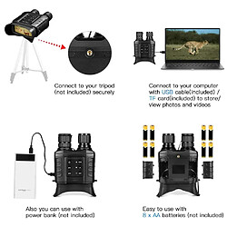 Acheter Jumelles de vision nocturne infrarouge HD dispositif de vision nocturne YUANFU NV-20X4
