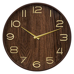 Atmosphera, Createur D'Interieur Horloge en bois - Diam 55 cm - Marron