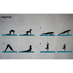 Avento Tapis de fitness/yoga basique Bleu