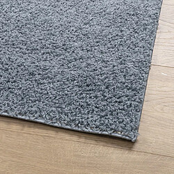 Avis vidaXL Tapis shaggy PAMPLONA poils longs moderne bleu 60x110 cm