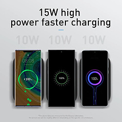 Universal Porte-chargeur sans fil Porte-téléphone à charge rapide Tapis de charge sans fil multifonctionnel 11 Pro Samsung | Chargeur sans fil (noir)