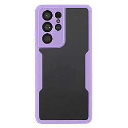 Coque en TPU + acrylique antichoc, détachable 2-en-1 violet pour votre Samsung Galaxy S21 Ultra 5G/S30 Ultra 5G