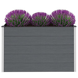 vidaXL Lit surélevé de jardin WPC 150x50x91 cm Gris