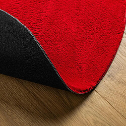 Acheter vidaXL Tapis HUARTE à poils courts doux et lavable rouge Ø 160 cm