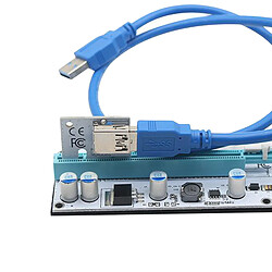 PCI-E Express Riser Card 008s 1x à 16x Riser Alimenté Adaptateur Carte Extender, Professionnel pas cher