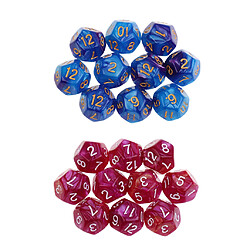 Jeu de dés polyédriques Dés D4 D6 D8 D10 D12 D20